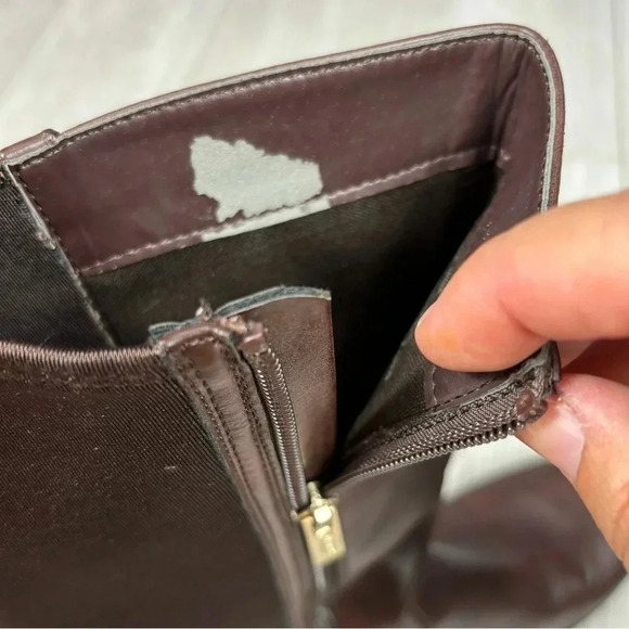 Kenneth Cole Classic Kennedy Scuba Boots flat heel in Brown size 4 - Picture 11 of 12